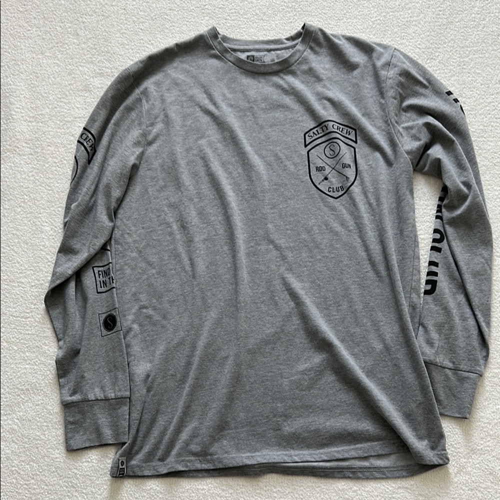 Salt Life Gray Long Sleeve Shirt XL